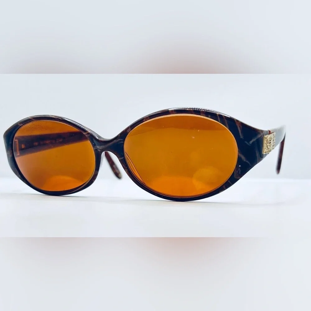 Liz Claiborne L507S Brown Oval Sunglasses Frames Only - Picture 2 of 8